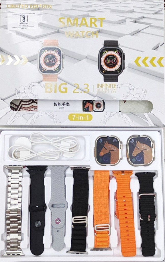 Ultra watch with 2 watch and 7 Straps with box